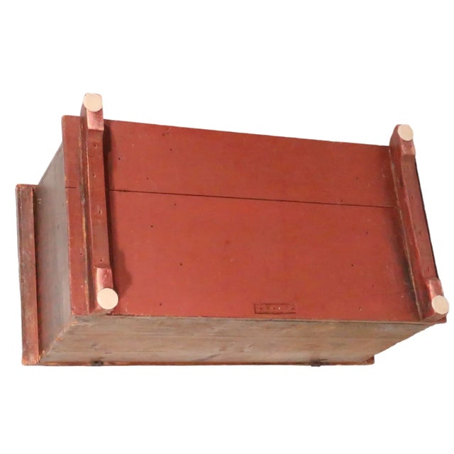 19th C Painted Swedish Wood Box For Sale - Image 11 of 12