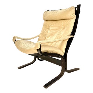 Leather Siesta Chair by Ingmar Relling, 1970s For Sale