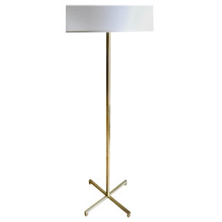 Mid-Century Modern Brass Floor Lamp by Th Robsjohn-Gibbings for Hansen For Sale