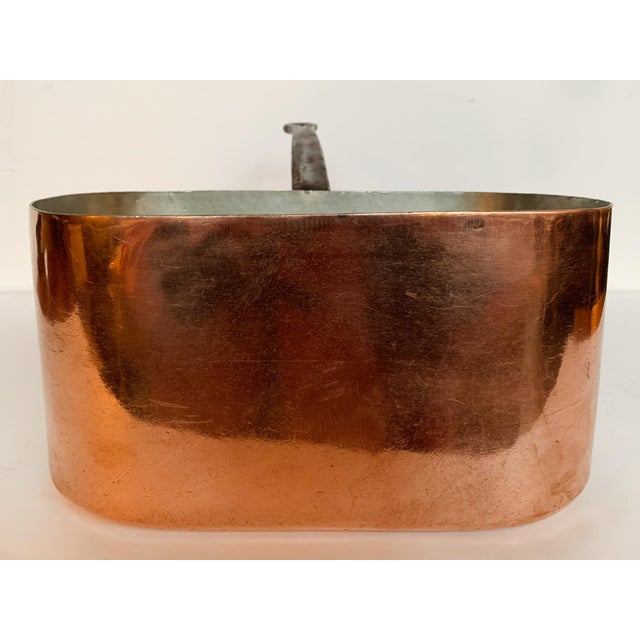 Vintage Rectangular French Copper Pot # 2 For Sale - Image 4 of 13