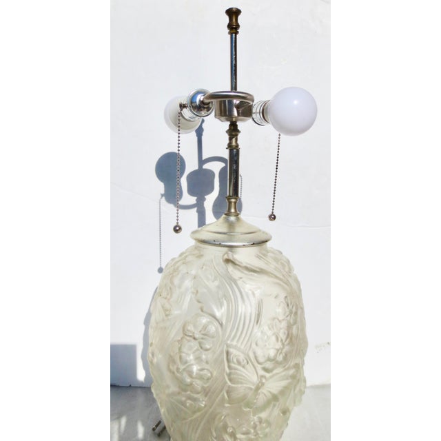 1930s Art Deco Satin Glass Vase For Sale In New York - Image 6 of 11