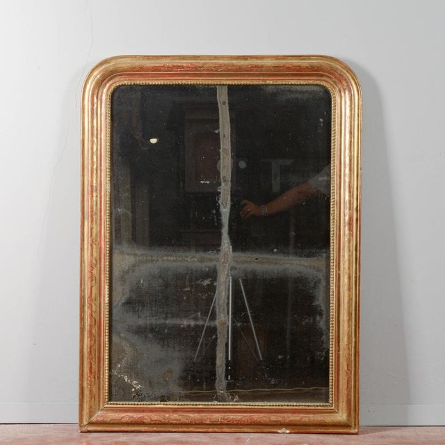 French Gold Leaf Fireplace Mirror For Sale - Image 9 of 18