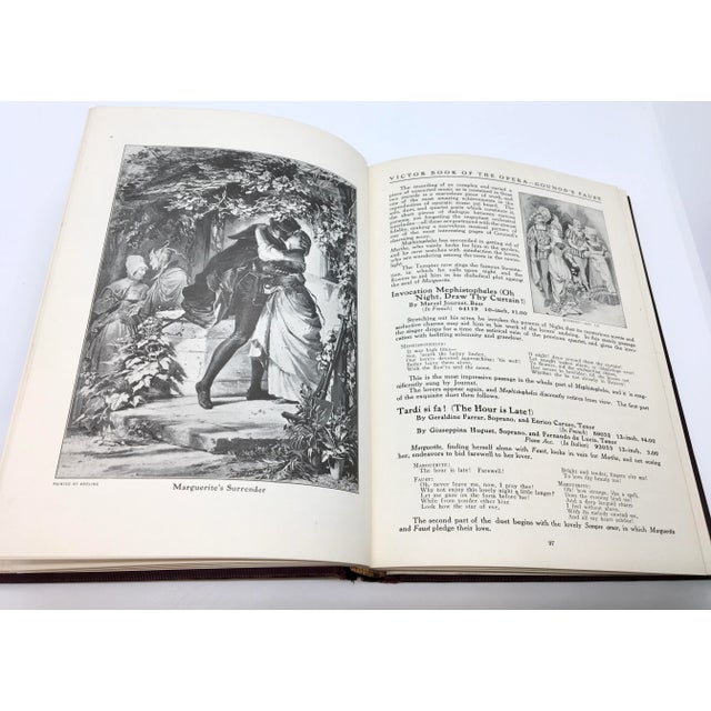 Burgundy 1912 The Victor Book of the Opera First Edition Book For Sale - Image 8 of 10
