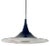 Scandinavian Aluminium & Opaline Glass Tulip Hanging Lamp, 1970s For Sale