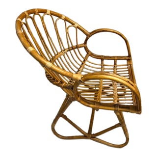 1970s Attributed to Frank Albini Scoop Chair For Sale