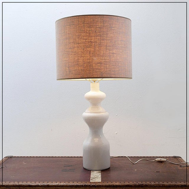 Antique White Opaline Glass Table Lamp, 1900s For Sale - Image 13 of 13
