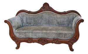 Louis Philippe Walnut Sofa, 19th Century
