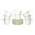 Noritake “Chandon, Platinum” Set of 8 Bone China Teacups & Saucers For Sale