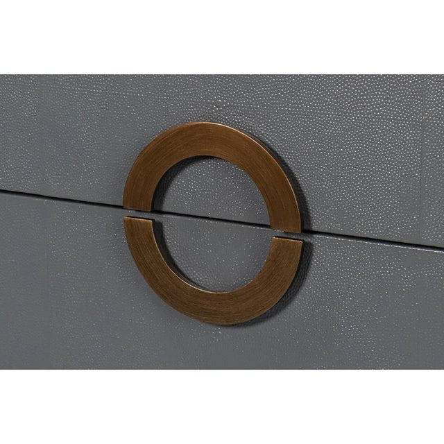 Wood Art Deco Style Dresser in Grey For Sale - Image 7 of 11