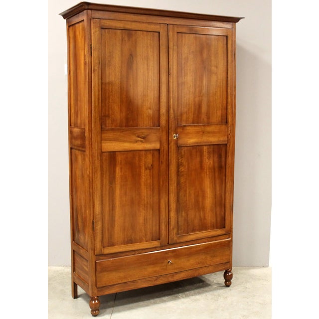 Italian Wardrobe in Walnut, 19th Century For Sale - Image 14 of 14