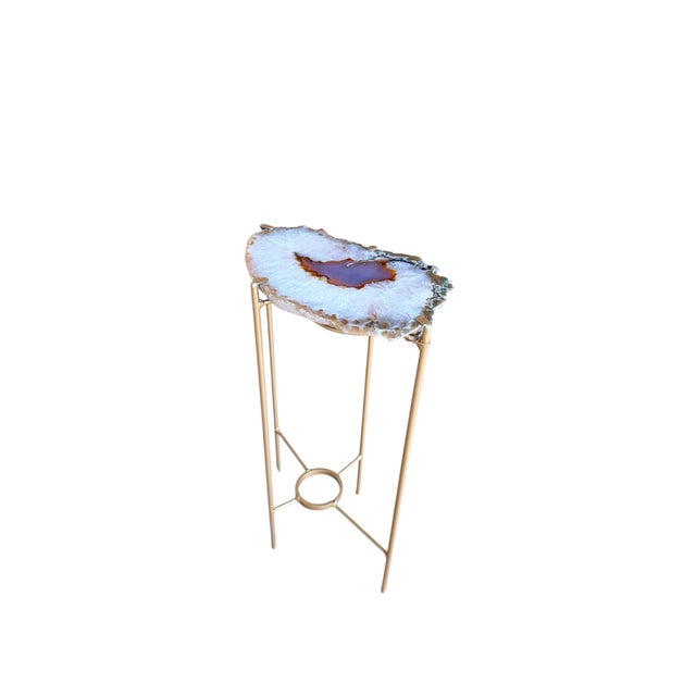 2020s Unusual Modern Handcrafted Drinks Table. For Sale - Image 5 of 6