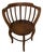Antique Round Barrel Back Spindle Chair For Sale