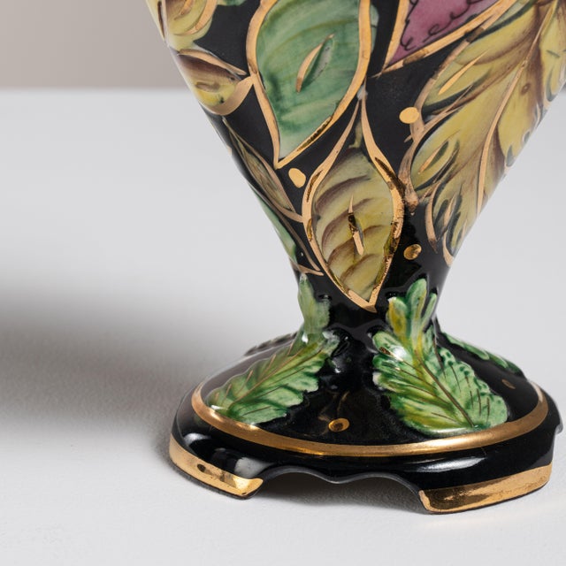 Mid 20th Century Belgium Green Ceramic Jar For Sale - Image 4 of 15
