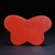 This elegant vintage Chinese butterfly-form cinnabar lacquer lidded box features deeply carved raised relief of plum...