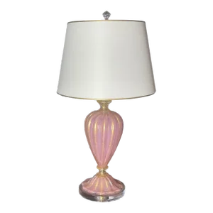 1950s Pink Murano Lamp, Attributed to Barovier & Tosso