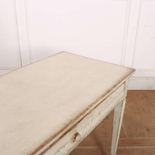 Swedish Painted Side Table in Pine For Sale - Image 9 of 10