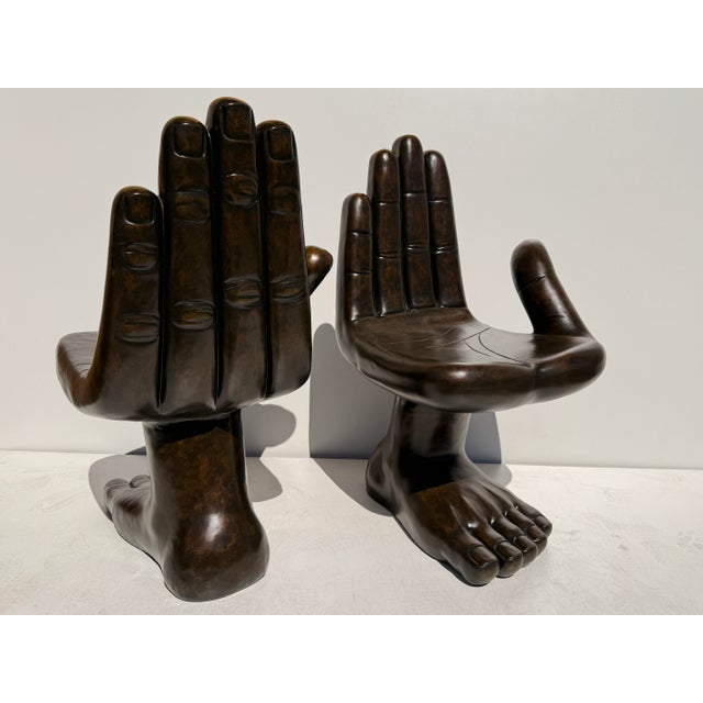 Pair of “Hand & Foot” Surrealist Boudoir Chairs For Sale - Image 12 of 12