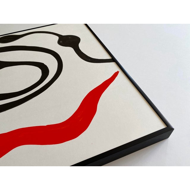Alexander Calder Vintage 1976 Mid Century Modernist Mourlot Fine Art Lithograph Print Framed Our Unfinished Revolution Poster " Octopus " 1975 For Sale - Image 13 of 18