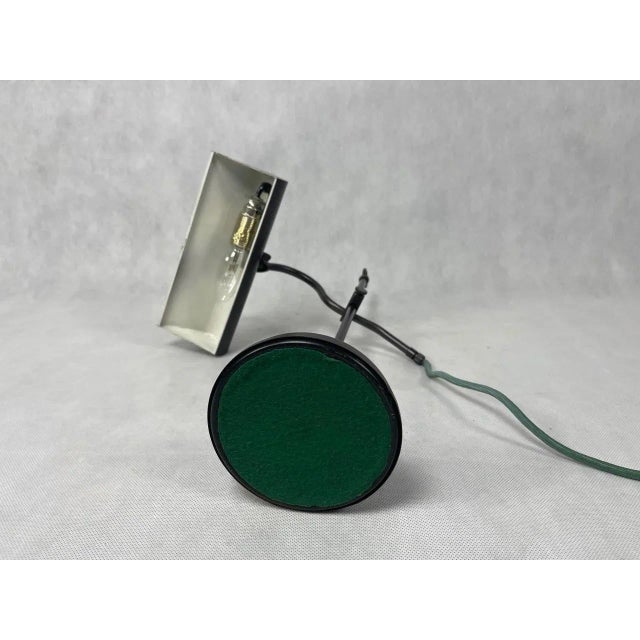 Gold Art Deco Bankers Desk Lamp in Brass, 1940s For Sale - Image 8 of 9