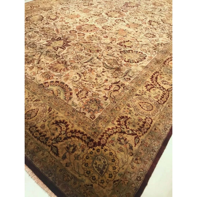 Vintage Indian Carpet, 1952 For Sale - Image 4 of 15