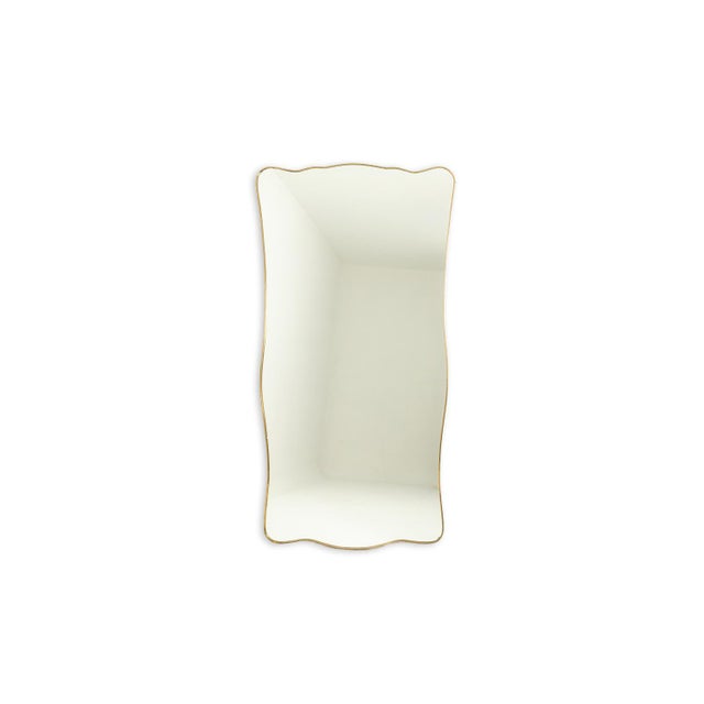 Vintage Mirror with Gilded Brass Frame, 1980s For Sale - Image 9 of 9