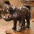 Early 20th Century French Carved Patinated Leather Hippo Sculpture For Sale In Dallas - Image 6 of 10