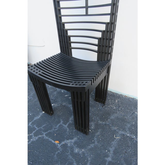 Miguel Rodrigo Mazure Black Bermont Dining Chairs Set of Eight 6224 For Sale In Miami - Image 6 of 18