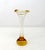 Aseda Glasbruk Amber Aseda Glasbruk Glass Bone Vase - 1960s For Sale - Image 4 of 9