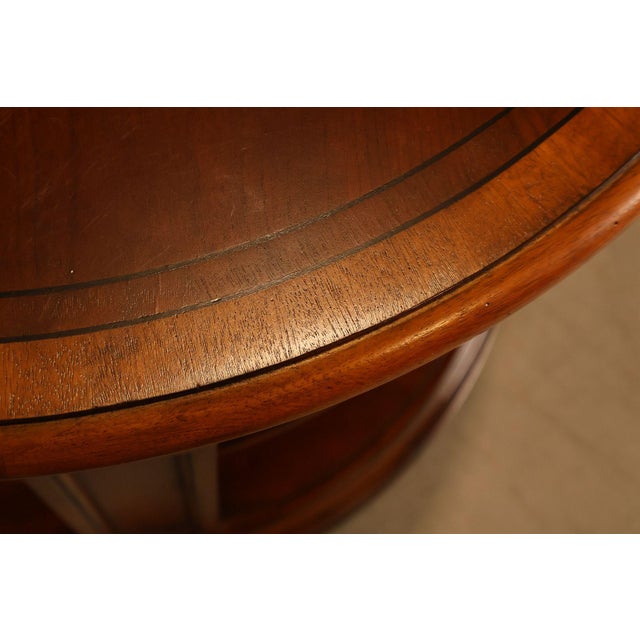 Ethan Allen Ethan Allen Townhouse Collection Round Library Side Table For Sale - Image 4 of 18