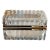Vintage Clear Glass Casket Box With Scalloped Sides and Smooth Mounts For Sale