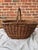 Rustic Early 20th Century Large Woven Willow Gathering Basket With Top Handle For Sale - Image 3 of 15