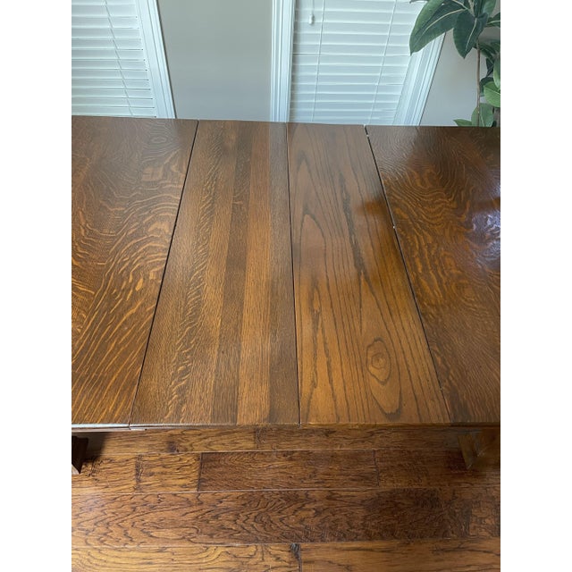 Early 1900s 20th Century Depression Era Wooden Dining Table For Sale - Image 10 of 14