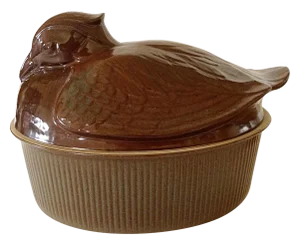 English Mid Century Duck Ceramic Tureen