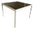 Mid Century Modern Aluminum and Enamel Dining Table by Richard Schultz for Knoll For Sale