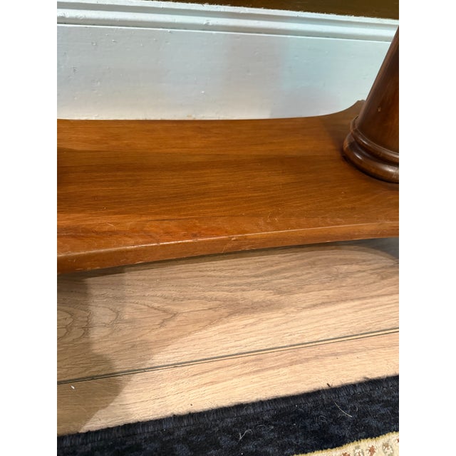 Antique 19th Century American Empire Walnut Library Table (36") For Sale - Image 4 of 18