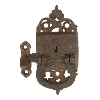 Victorian Bronze Ice Box Latch For Sale