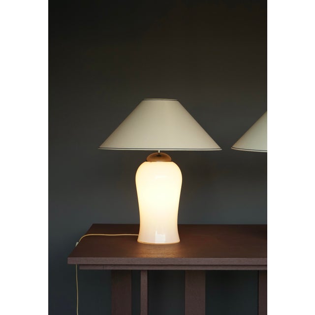 Murano Glass Table Lamps Model Tschung by Ingo Maurer for M Design, 1970s, Set of 2 For Sale - Image 12 of 14