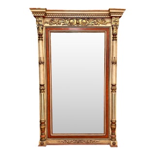 Early 20th Century Regency Gilt And Painted Mirror For Sale