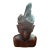 Mid Century Balinese Hand Carved Boy Head For Sale