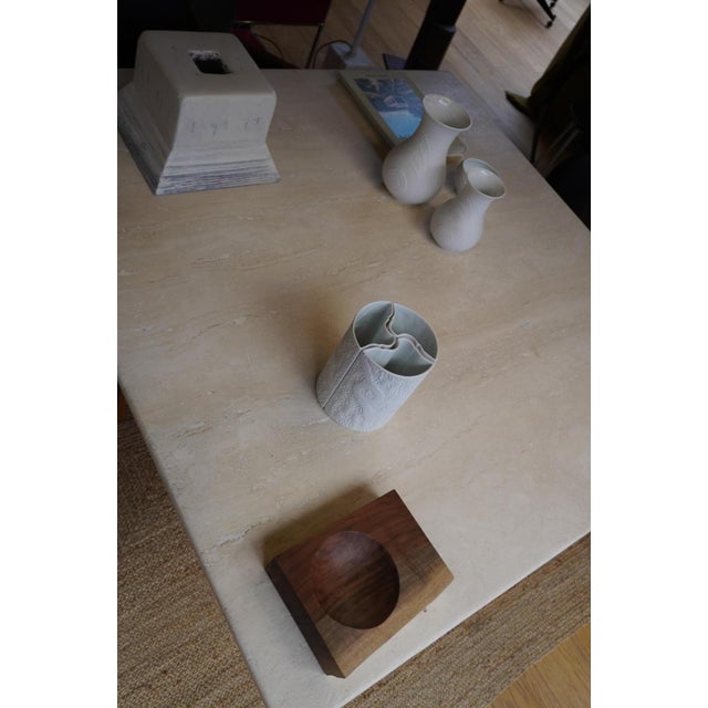 Cassina Travertine Colonnato Table by Mario Bellini for Cassina, 1970s For Sale - Image 4 of 9