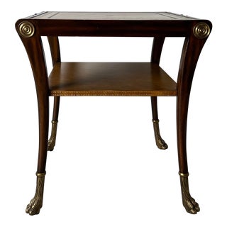 Vintage Maitland Smith Two - Tier End / Side Table For Sale