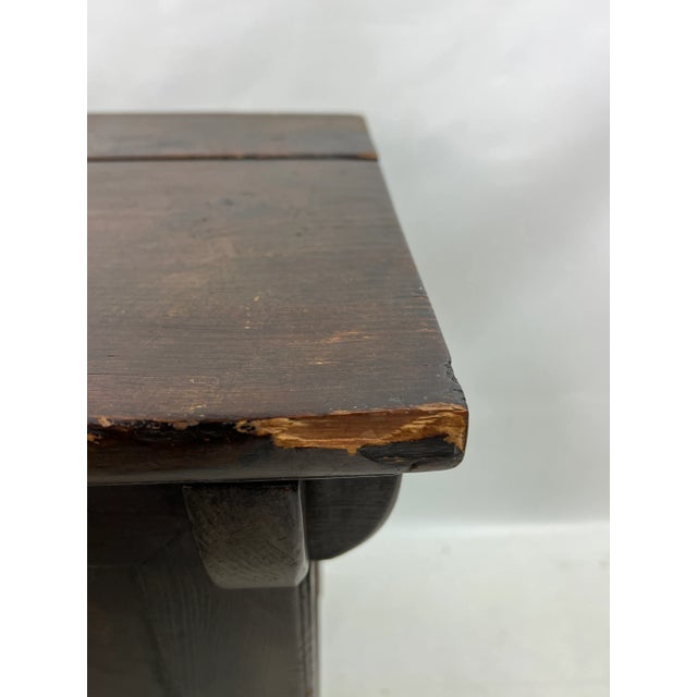 Early Antique Korean Tansu Chest / Side Table For Sale - Image 11 of 13