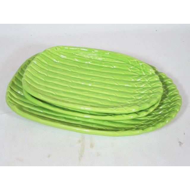 Asparagus Serving Dishes - Set of 3 For Sale - Image 4 of 8