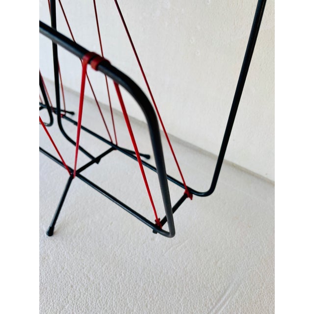 Vintage Metal Magazine Rack, 1950s For Sale - Image 17 of 18