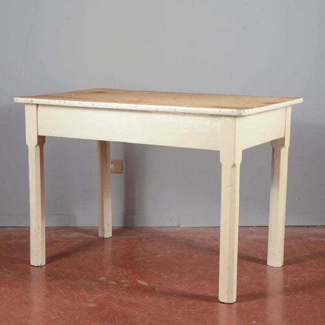 Painted Fir Kitchen Table, Early 1900s For Sale - Image 13 of 18