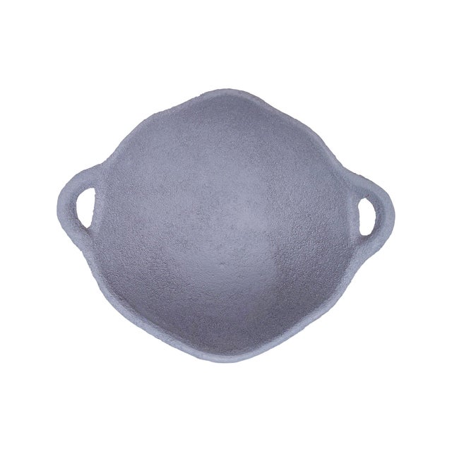 Gray Rubble Bowl Large For Sale - Image 8 of 11