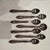 Metal Teaspoons and Sugar Spoon in Silver, Set of 8 For Sale - Image 7 of 8