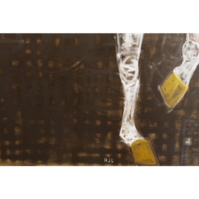 Contemporary Large Horse Oil Painting. Equestrian Painting 200 X 180 Cm For Sale - Image 10 of 12