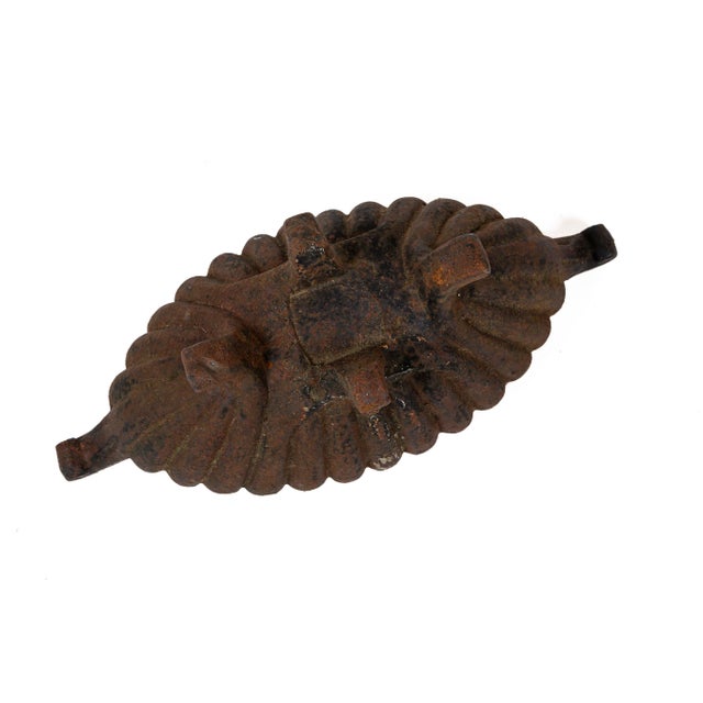 Brown Pair Cast Iron Footed Oval Planters, France, Circa 1920. For Sale - Image 8 of 8