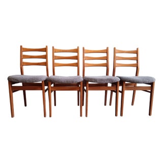 Vintage Danish Dining Chairs, 1960s, Set of 4 For Sale